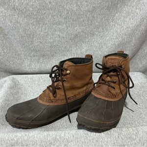 UGG Mens Size 10 Waterproof Duck Boots Leather/Rubber